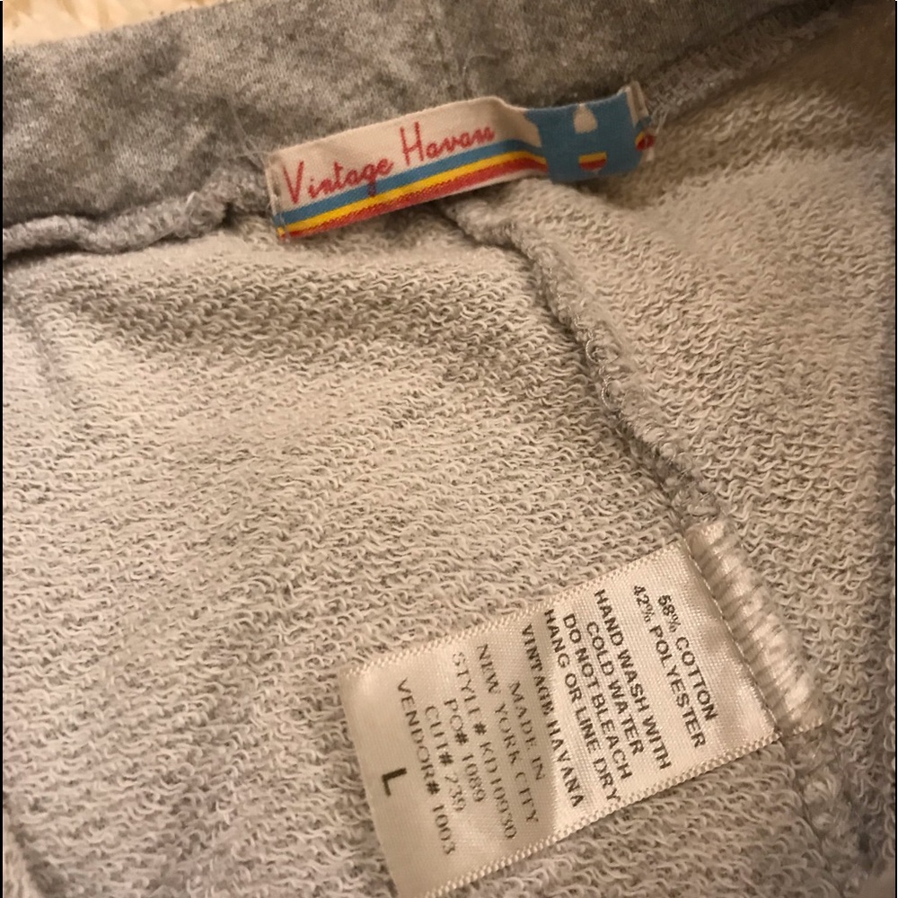 grey joggers with design on side - Picture 3 of 3